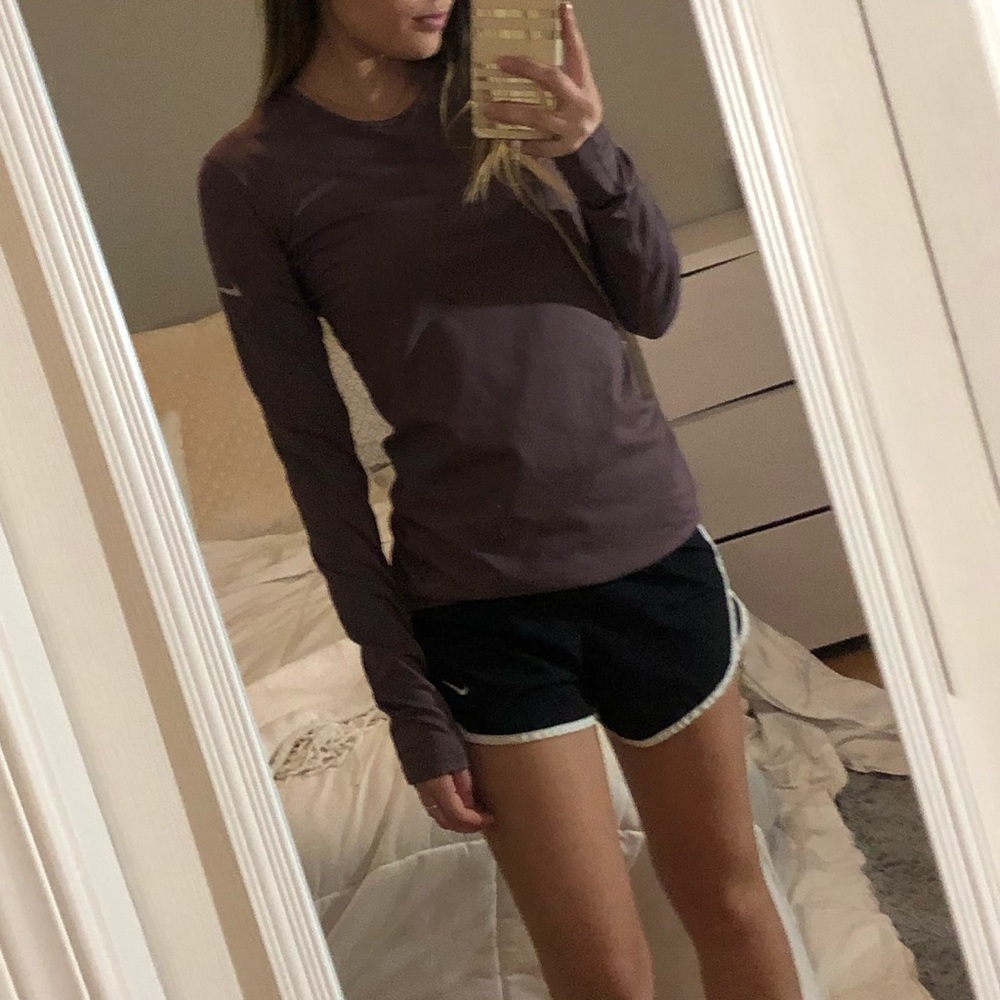 Purple long sleeve Nike shirt